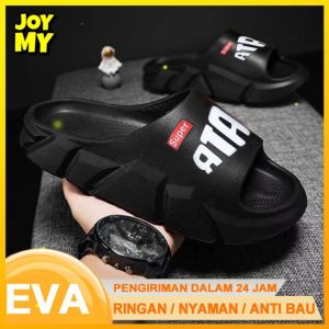Sandal Karet Pria Kekinian Terbaru Tebal Keren Empuk EVA Sendal Cowok Pria Casual Keren Nyaman Dewasa Anti Slip