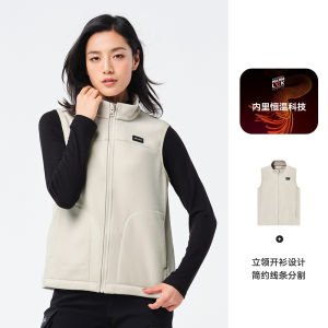 Pelliot Outdoor Fleece Vest Warmth Windproof Breathable Regular Fit Polyester Fiber Couple Winter Spring Autumn City Outdoor Series