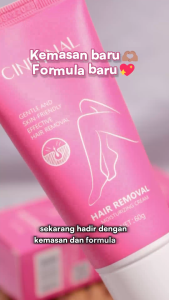 [BPOM] Cindynal Hair Removal Moisturizing Cream 60g Penghilang Bulu ketiak Permanen