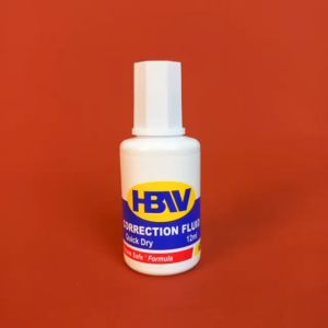 HBW Correction Fluid 12 ml Quick Dry White fluid apply to paper correction pen quick dry school office supplies