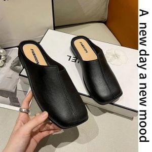 Lishops มาแรง รองเท้าแตะเปิดส้น วัสดุยางนิ่ม สีพื้นเรียบง่าย สวยหรูดูแพง แมทช์กับอะไรก็เข้ากัน ราคาถูกจับต้องได้