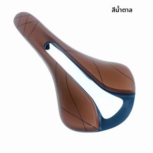 2025NEW อานจักรยาน Breathable Hollow Design PU หนังนุ่มสบายที่นั่ง MTB Mountain Road Bike Cushion ขี่จักรยานอะไหล่