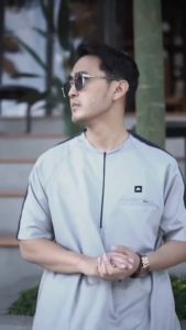 Jubah Pria Dewasa Kerah Oblong Basic Razwan Series - Gamis Pria Lengan Pendek Simple Fashionable