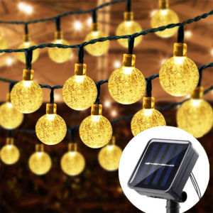 LED String Light Solar Fairy Lights 5m 20LED Warm Light Waterproof Outdoor Garden Wedding Decoration Christmas Lamp