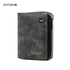 OTOHE Fashion Short Wallet Mens Retro Wallet Soft PU Multi-Functional Wallet Large Capacity Purse Multi-Card Position ID Credit Cards Holders Coin Pouch PU Leather Coin Bag Business Wallets