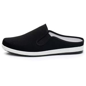 LAMALILI 2024 New Style Loafers Slippers For Men Rubber Shoes Cloth Shoes Black Shoes
