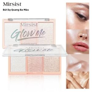 Bảng Phấn Bắt Sáng Chống Thấm Nước 12g Bột Tạo Khối Ba Màu Không Dính Trang Điểm Mặt Lâu Trôi Làm Sáng Da Lâu Dài Mỹ Phẩm