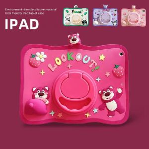 Cartoon Cute IPad 10th 9th Gen Case for Kids Shockproof Ipad 8th 7th 6th Air 5th 4th 3rd 2nd 1st Generation Cover Silicone Ipad Pro 11 10.5 9.7 10.9 10.2 Inch Case Ipad Mini 6 5 4 3 2 1 Cases