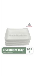 STYROFOAM TRAY TGP 4 STEROFOAM TRAY TGP-4 FOAM TRAY GABUS BUAH PACK 10 PCS