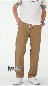 MKSHOP casual pants men plus size Drawstring Baggy Casual Slack Pants Men Seluar Panjang Lelaki Kargo Cargo Kerja [799]