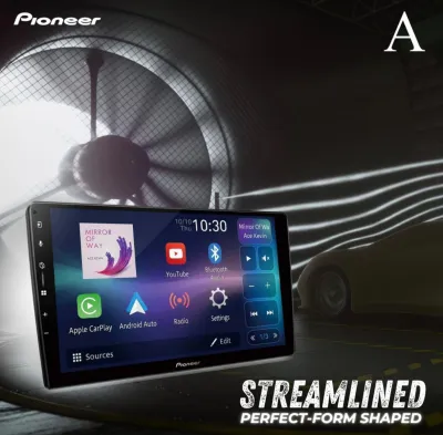 PIONEER DMH-AP6650BT Headunit 9 Inch WSVGA Capasitiv Display Panel Wireless Apple CarPlay & Android Auto New