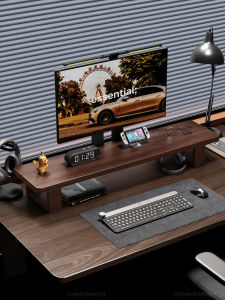 SAMEDREAM | Solid Wood Desktop Monitor Riser Shelf