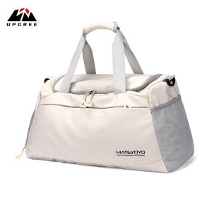 UPGREE สลิงกีฬาฝึกแห้งและเปียกสำหรับโยคะและสายกระเป๋าสำหรับทุกเพศมีช่องแยกสำหรับเล่นกีฬากลางแจ้งกระเป๋าออกกำลังกายแบบพกพาใช้ในยิมแยกแห้งเปียก