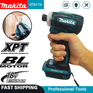 Makita | Makita DTD172 Cordless Impact Driver 18V LXT BL Brushless Motor 180 N·M Power Tools Electric Drill for Wood Bolt T-Mode