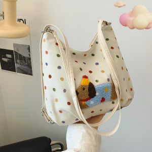 Versatile Polka Dot Tote Bag