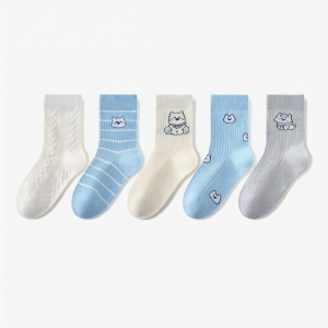 Breathable Cotton Thin Summer Girl Socks