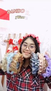 Bando Ruffle [Organza] - Aksesoris Rambut Bahan Organdi Awan