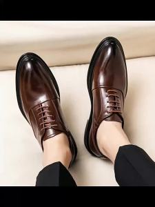 LJMens Formal Business Casual British Style Leather Shoes: A Comprehensive Guide