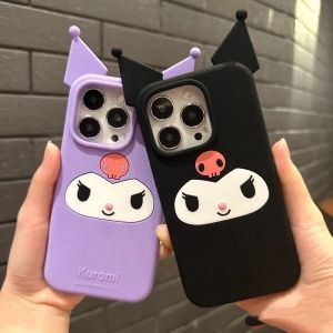 Sanrio | Kuromi The Little Devil 3D Cartoon Phone Cover Case For iPhone 13 14 15 16 17 Pro Max