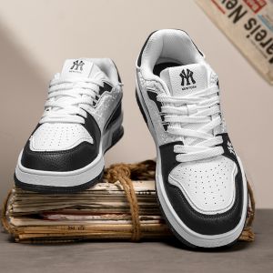 Mens Casual Shoes Original Design Sporty White Sneakers Autumn Winter New Trendy Brand Leather Upper Breathable Mesh Inner