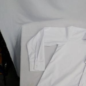 FALCON WHIRT SHIRT LONG SLEEVE ( HARD COLLAR ) KEMEJA LENGAN PANJANG PUTIH COTTON / 312EX - BAJU SEKOLAH JENAMA FALCON