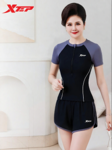 XTEP | New Slender Hiding Belly Womens Swimwear Divisible Flat Angle Swimsuit