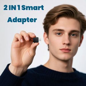 Wireless Carplay Adapter Android Auto Wireless Smart Dongle 2in1 For Volvo Benz Audi Kia Hyundai VW Mazda Cadillac MG Peugeot