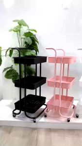 Xe Đẩy Spa Tóc Móng Nail  Kệ 3 Tầng Đa Năng - SPA88