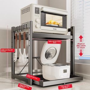 JUMEISHI | Kệ Bếp Đa Năng Có Thể Kéo Ra Đặt Lò Vi Sóng Nồi Cơm Điện và Lò Nướng