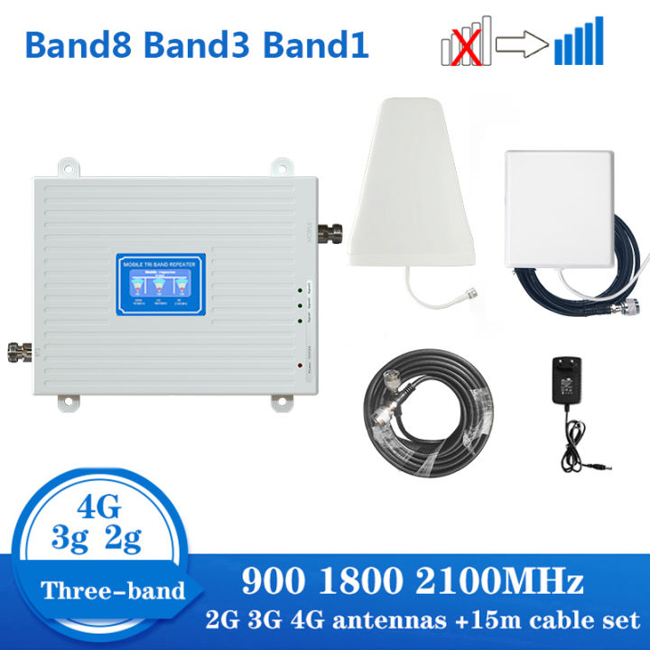 Tri Band Repeater 3g 4g Booster Tri Band Repeater Signal Booster