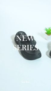 Sara Sara NARITA Sandal Jepit Wanita 5cm Casual Terbaru Sendal Wedges Upper Puffy Kekinian