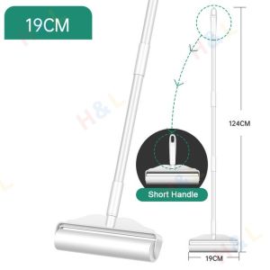 🚚SG Seller🚚 Long and short dual-purpose hair sticking device with detachable long rod felt roller Lint Roller Cleaner Larger Pet Hair Remover Roller for Sofa Carpet Dust Roller Sticky Tearable Brush Cleaning(A roll of 60 SHEETS )
