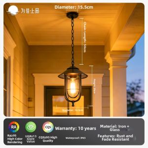 VINCAN | Waterproof Solar-powered Pendant Light