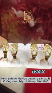 Khuyên Tai Khuyên Tròn Mạ Vàng T2060 T2061 T2062 T2063 Bền Màu