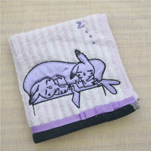 Pure Cotton Embroidered Cartoon Handkerchief Towel Gift for Children Ladies Small Square Towel Soft Fabric Home Textile