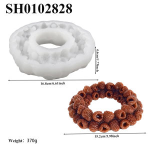 SHENHONG Raspberry Circle or Raspberry Heart Design Chocolate Cake Mold Silicone Cake Mould Dessert Decoration Baking Tools
