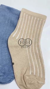 Kaos Kaki Panjang Anak 6845 Kaus Kaki Anak Bayi Motif Polos Salur Lucu Baby Socks Kids Cute Unik Anti Slip Import HHG