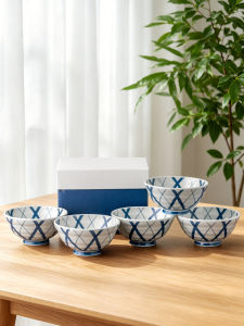 Mino Yaki | Japanese Style Arita Ware Ceramic Rice Bowl Gift Set