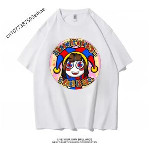 Bandai | Loose Fit Y2K The Amazing Digital Circus Peripheral T-shirt Premium Cotton Comfort Short Sleeve Tops Boys & Adults