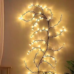 Christmas Halloween Decoration LED Branch Vine Lamp Night Light For Room Wall Decoration Tree Light
