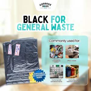 Trash bags / Garbage Bags 100PCS | Black Yellow Green Red Clear | Available in Different Sizes