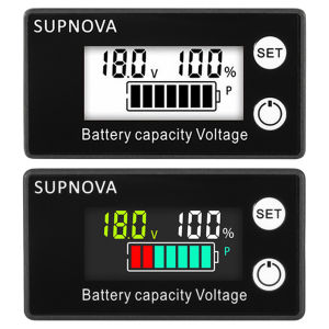 [Bside Tool Store] Portable LCD Car Voltmeter 8V-100V Battery Voltage Indicator for Automotive and Motorcycle Use