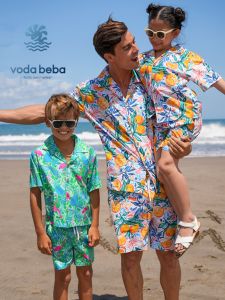 VODABEBA | Waterproof Loose Fit Mens and Childrens Beach Shirt and Shorts