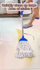 CBLUE Cleaning Mop Cotton Mop Floor With Long Handle Absorbent Durable Mop Cleaning Tools