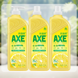 AXE | Lemon and Grapefruit Dishwashing Liquid Food Safe for Home and Fruit Cleaning