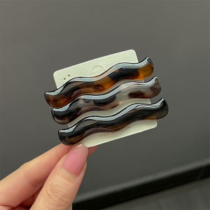Retro Duckbill Hair Clip Leopard Print Fashion Side Hair Accessories Hair Grooming Tool Resin Alloy Material Korean Style