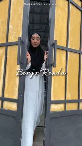 Kerudung Instan Bergo Maryam Renda & Hijab Instan Bergo Maryam Renda Premium Menutup Dada