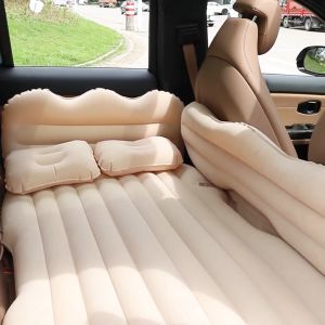 Portable 2-Seat Inflatable Car Bed for Backseat - Universal Air Mattress with Built-in Pump Foldable Car Sofa for Camping/Travel (Kids & Pets Safe)