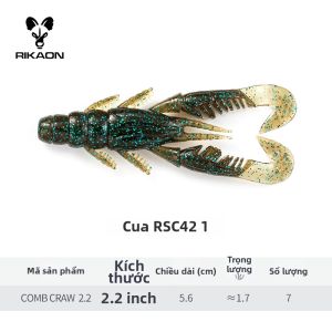 RIKAON | Mồi Nhựa Mềm Dạng Comb Craw