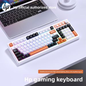 HP | Quieter Mechanical Keyboard for Office and Gaming 98 Keys Wired